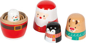 Small foot Matrioska Natale | Natale | Giocattolo di legno