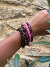 Bracciale Ottobre Rosa Cioccolato - Edizione limitata