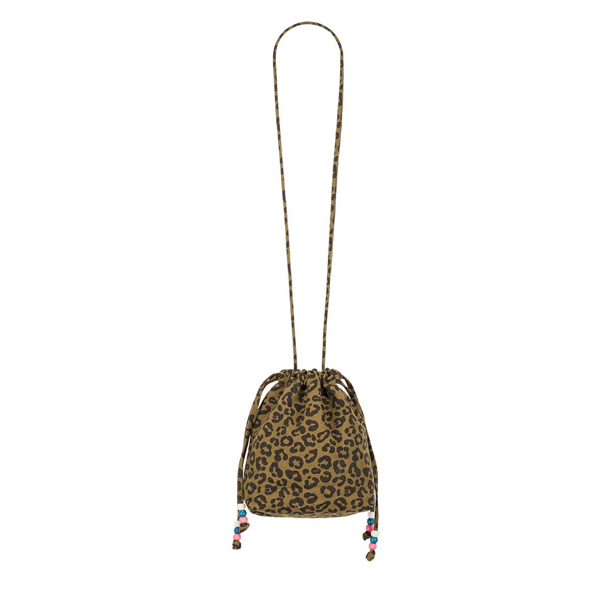 Rose in April Borsa Paloma Graou Olive con stampa leopardata