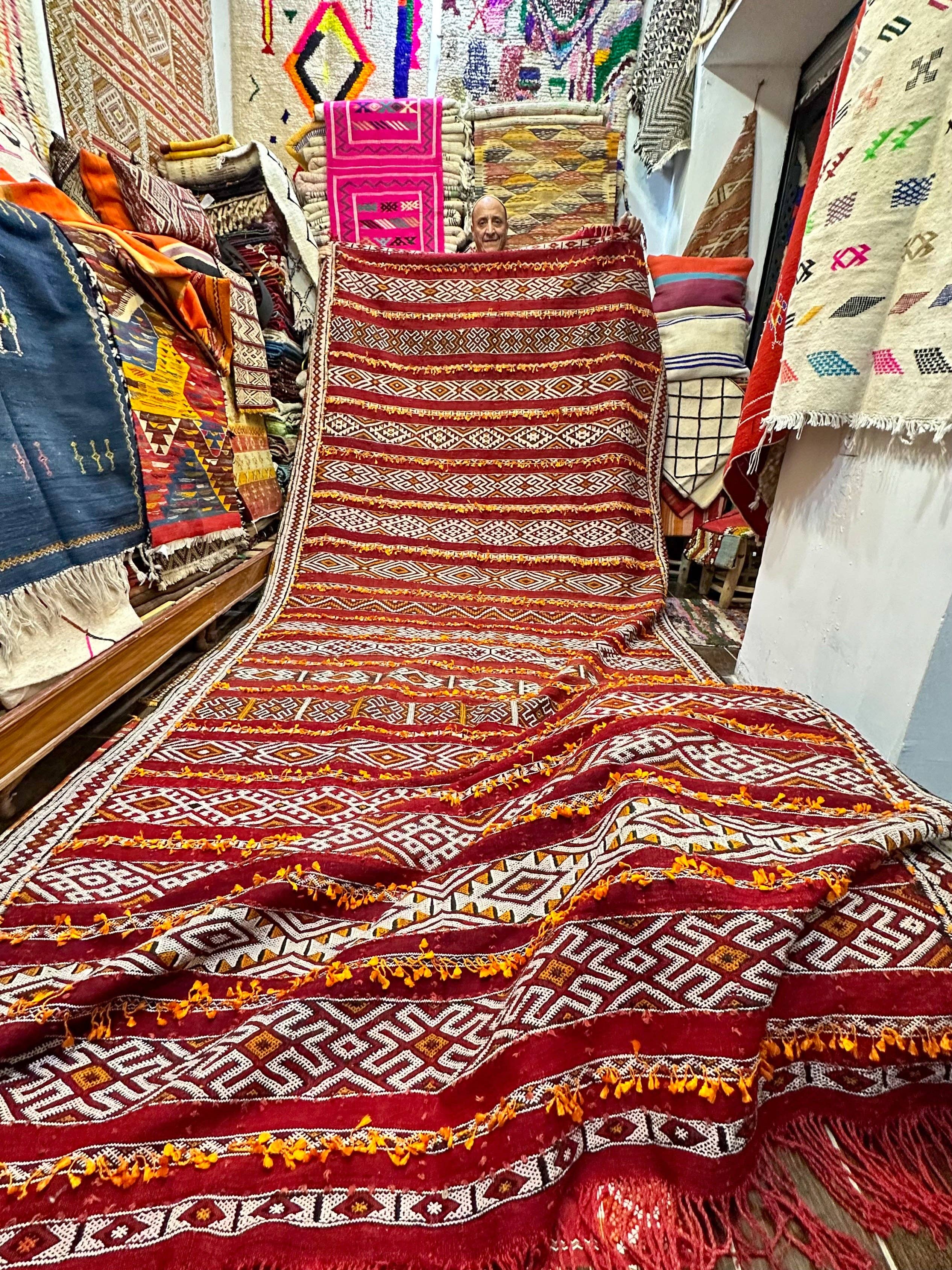 SOUK in the CITY Cuscini ZEMMOUR con nappe arancioni 45/45: Con ripieno