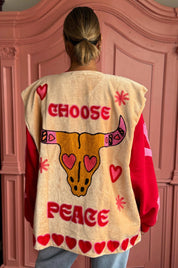 TOUT - Gilet Annika in velluto: Pantera