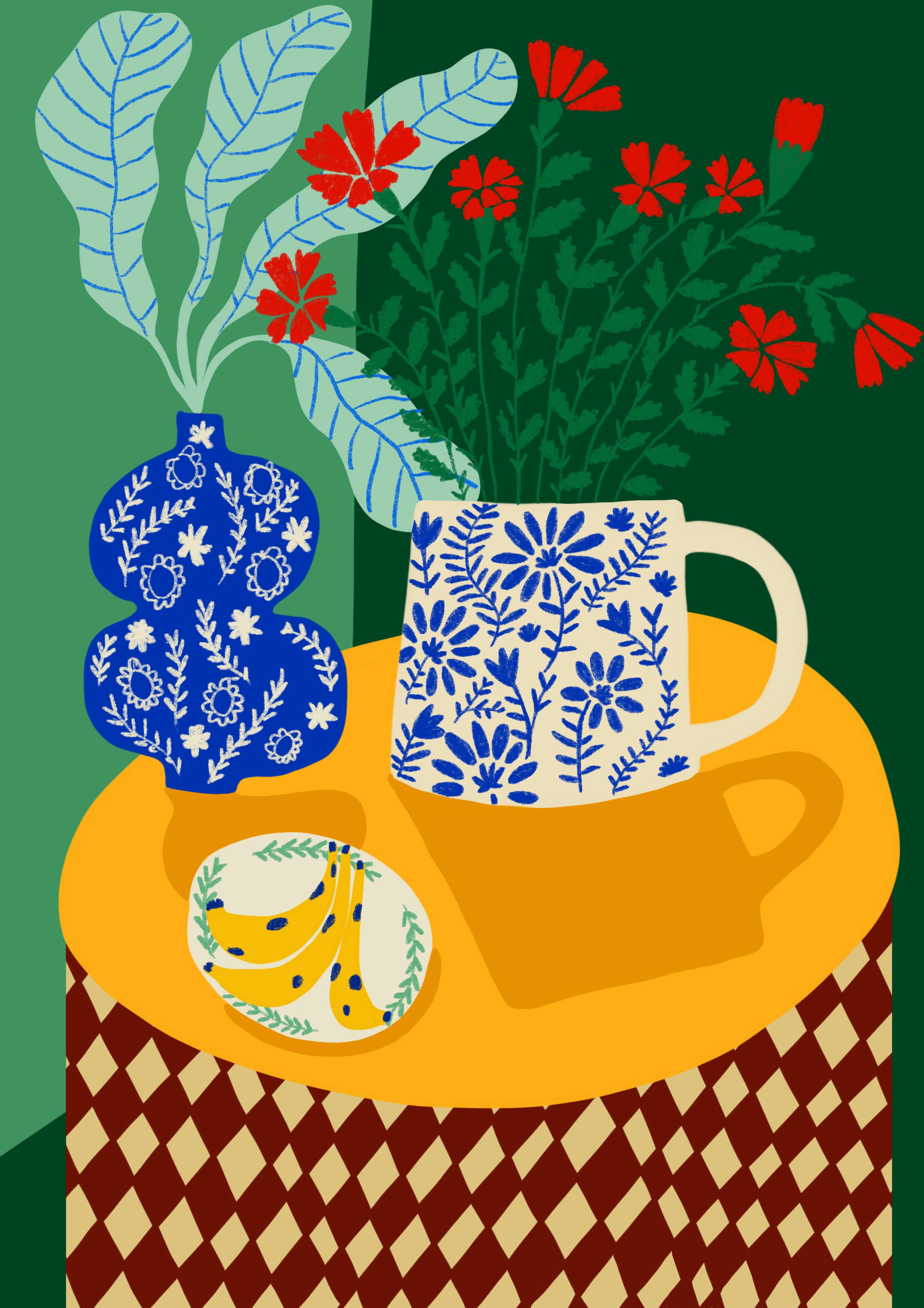 Teresa Rego Porcellana e Garofani: A4