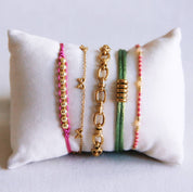Bazou Bracciale delicato con fiocchi - oro