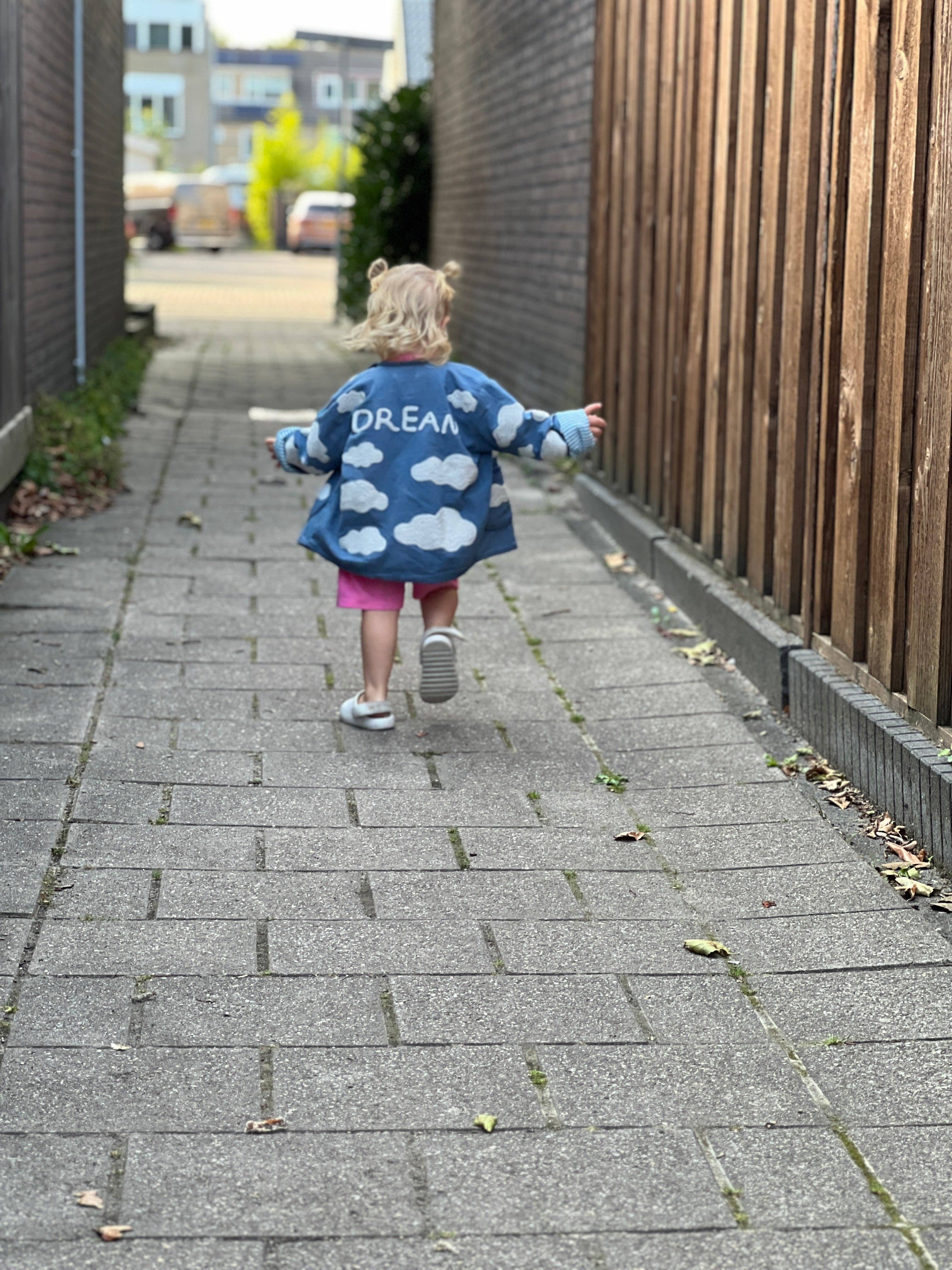 ToutVintage Giacca ricamata in cotone nuvola BAMBINI