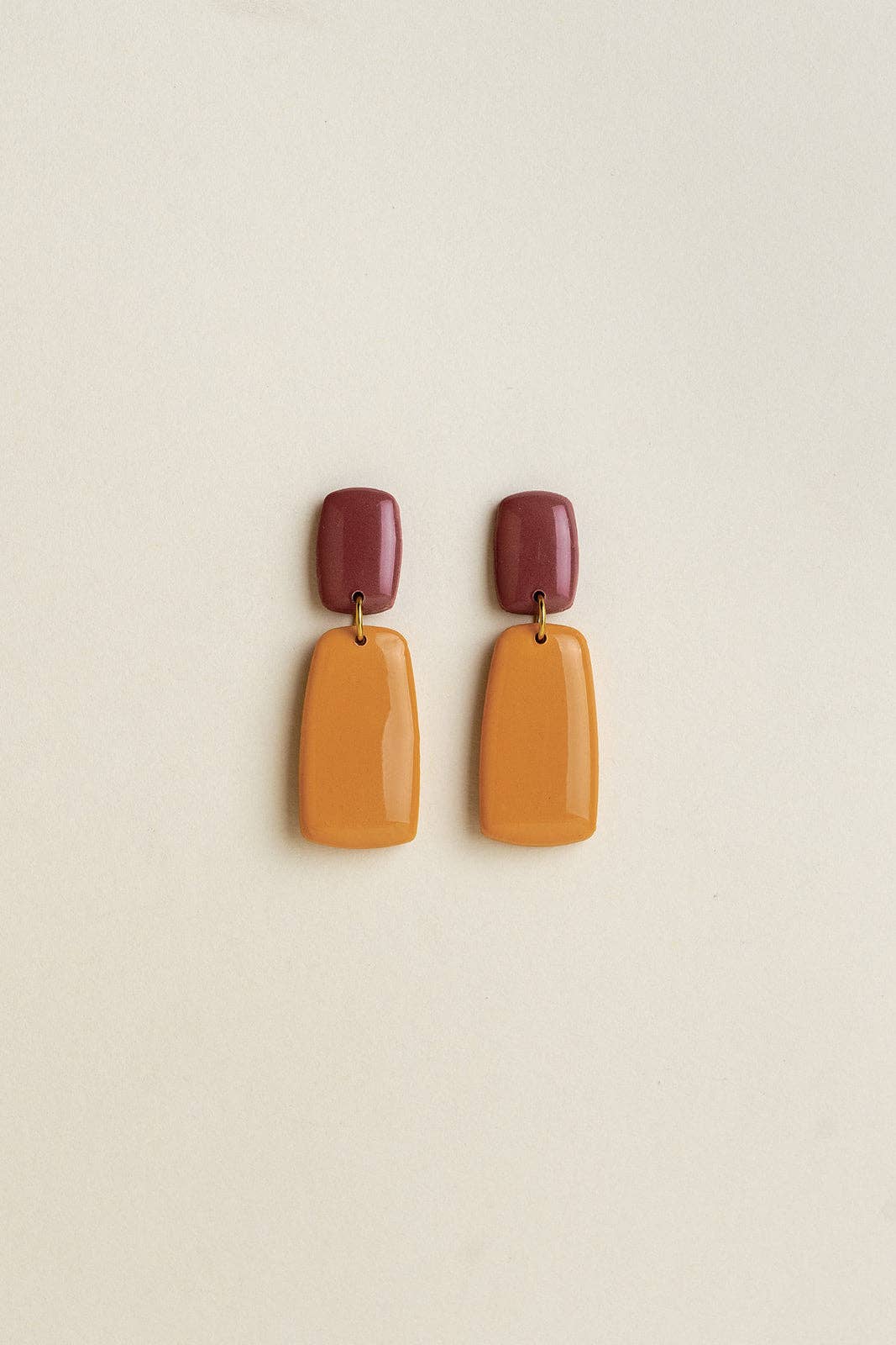 Van Schaaijk Studio Orecchini Juna - Malva / Calendula