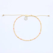 Pineapple Island Cavigliera con perline Nusa Dainty, cavigliera da spiaggia di Koh Surf: Beige