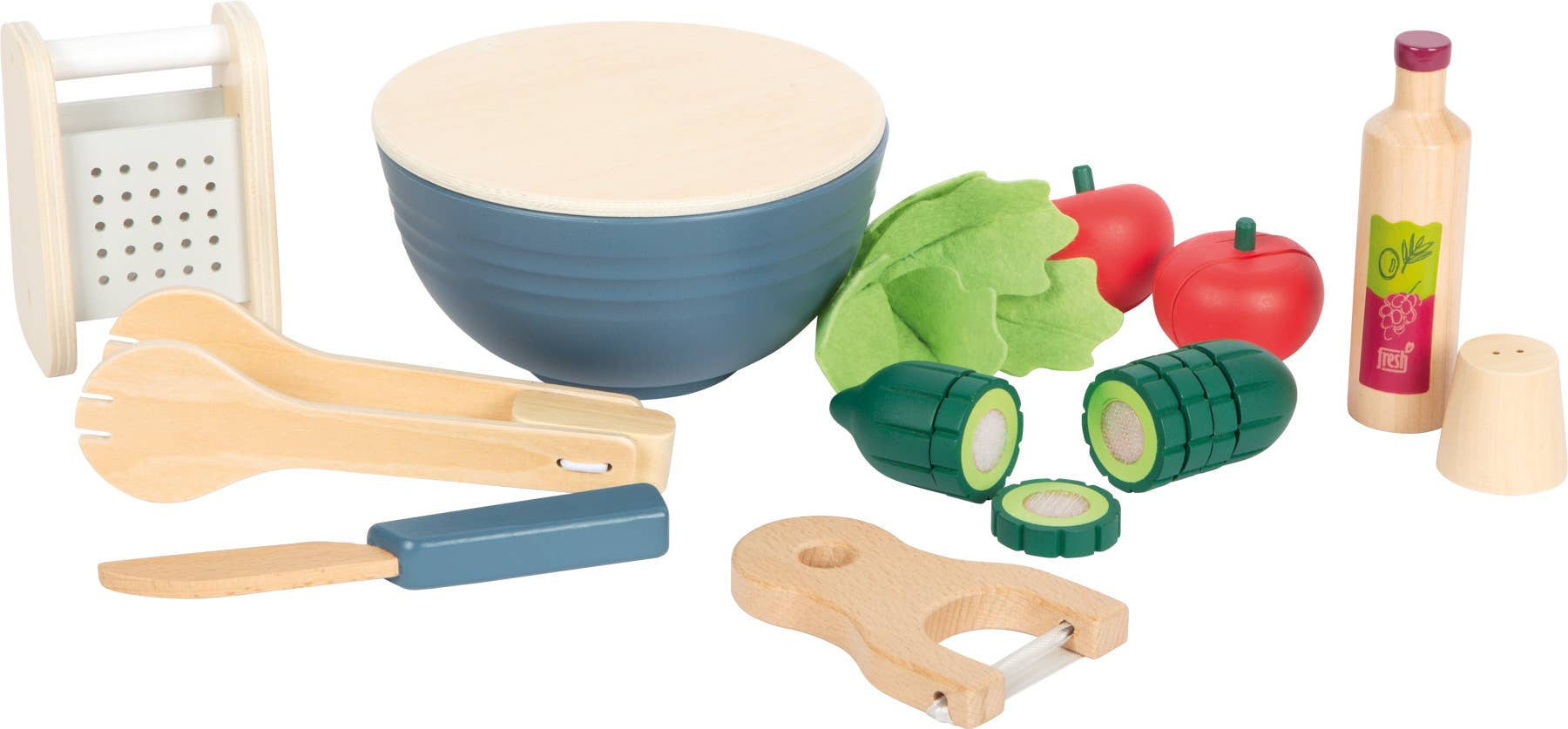 Small foot Set da taglio per insalata «fresh» | giocattoli da cucina | giocattoli in legno