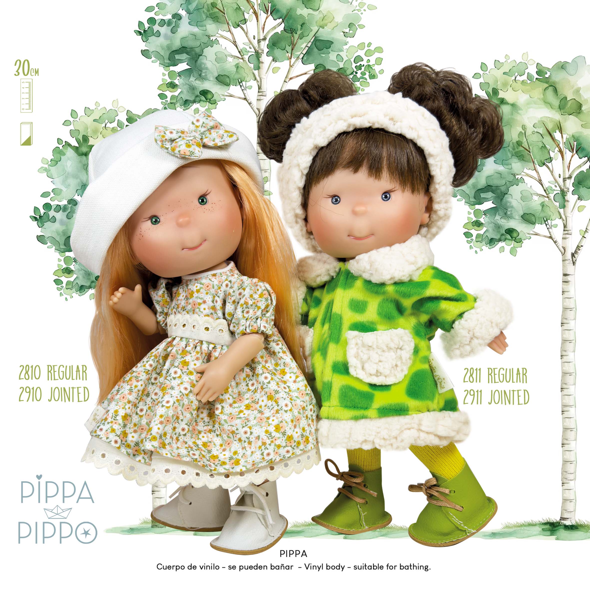 Nines Artesanals d'Onil Dolls BAMBOLA PIPPA BLOSSOM: ARTICOLATO