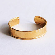 Bazou Bracciale largo ammaccato - oro