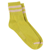 ESCUYER Calzini alla caviglia a righe da donna - Giallo / Rosa: EU 36/41 UK 3.5/7 US 6/9.5