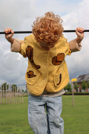 ToutVintage Giacca da cowboy per bambini con ricamo in cotone