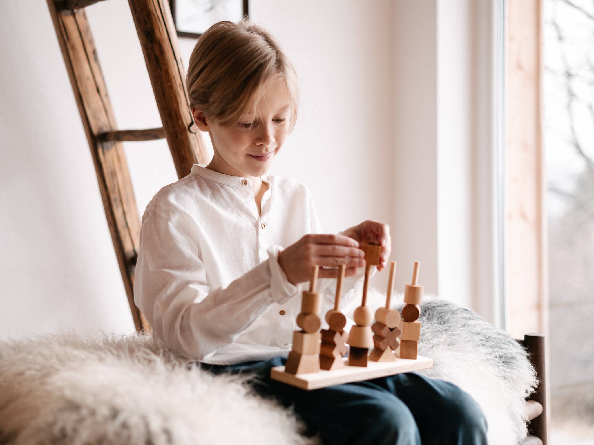 Wooden Story Sp. z o.o. Giocattolo impilabile naturale - montessori