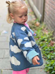 ToutVintage Giacca ricamata in cotone nuvola BAMBINI