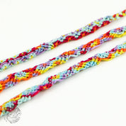 Pineapple Island Bracciale in cotone e seta tessuto a mano di Koh Surf: Toni estivi