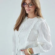 Bonheur du Jour Blusa donna Isla - Bianco