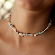Pineapple Island Collana girocollo con perline di semi Nixie: Naturale