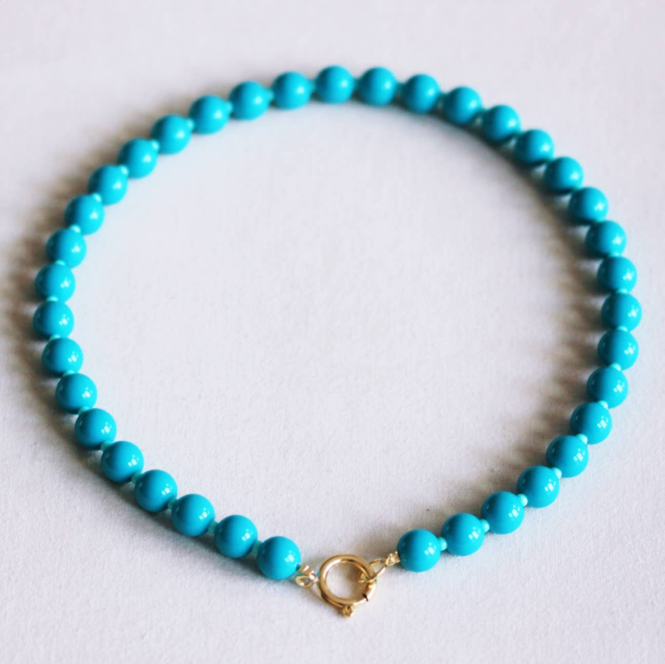 Bazou Collana di perline Miyuki con ciondoli - petrolio/menta