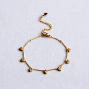 Bazou Bracciale Charm con mini cuori — oro