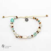 Pineapple Island Braccialetto di Perline con Semi Nixie: Turchese