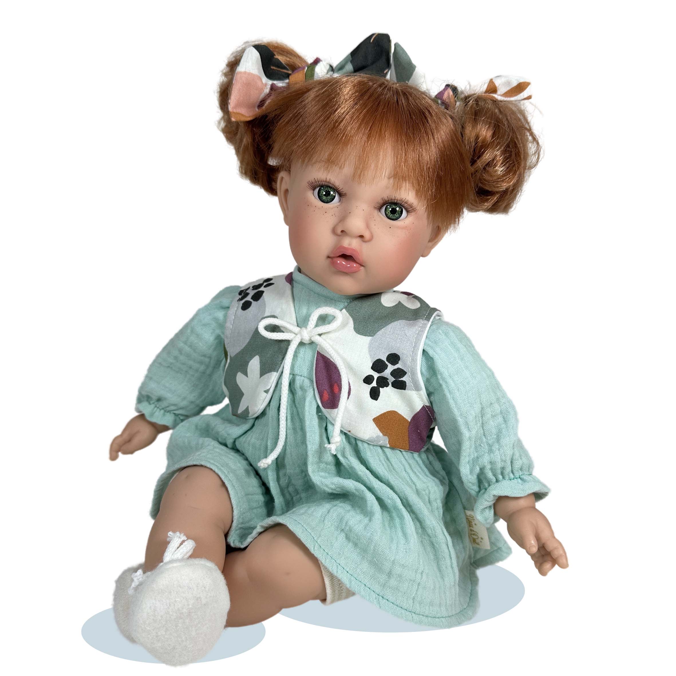 Nines Artesanals d'Onil Dolls BAMBOLA LITTLE SUSETTE MINT: MOCHILA
