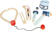 small foot Set gioco medico in legno | Giocattolo di ruolo per piccoli dottori