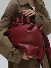 Ölend Backpacks Pelle vegana Ona: Rosso ciliegia