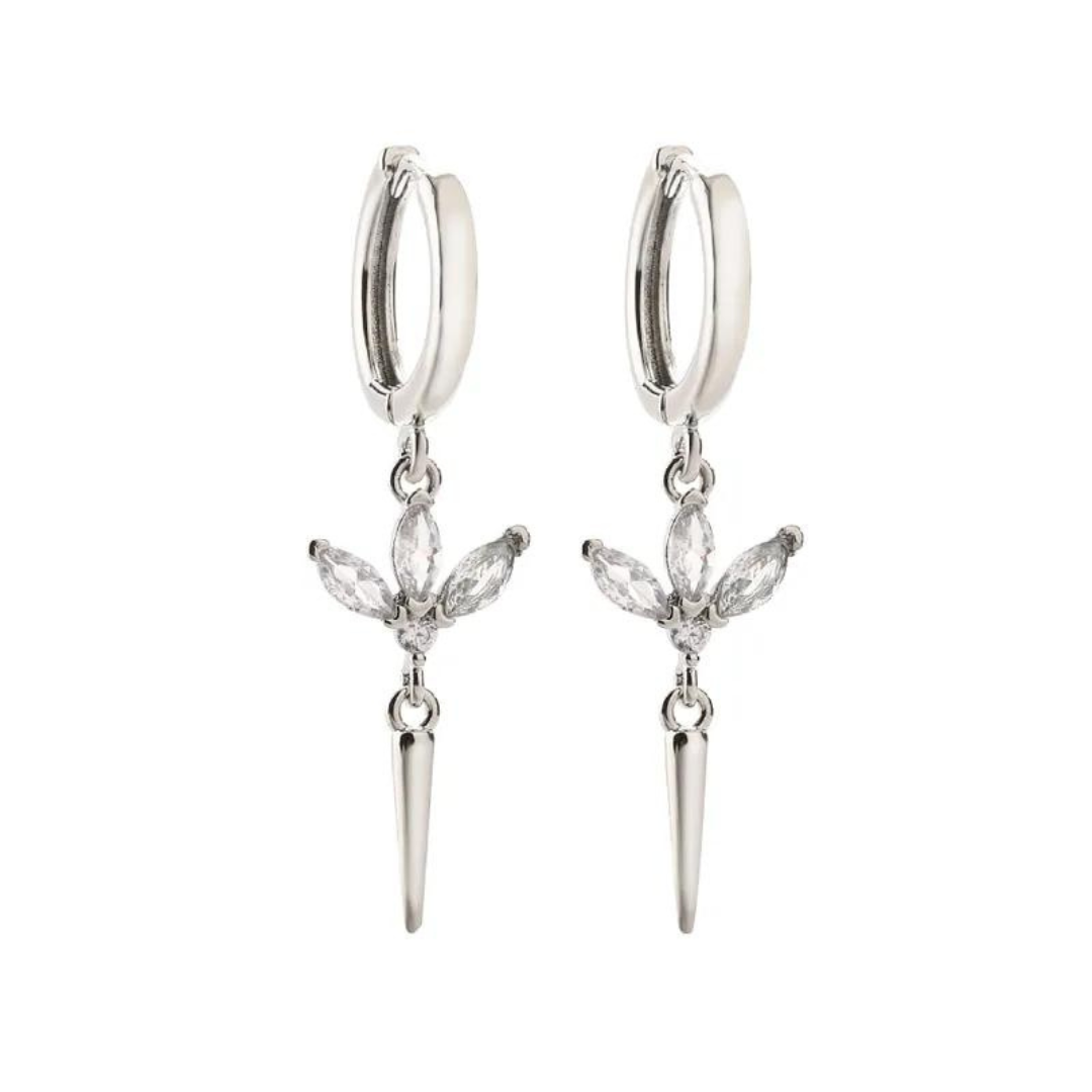 Rosies Orecchini Alissa bianchi: Bianco / Oro