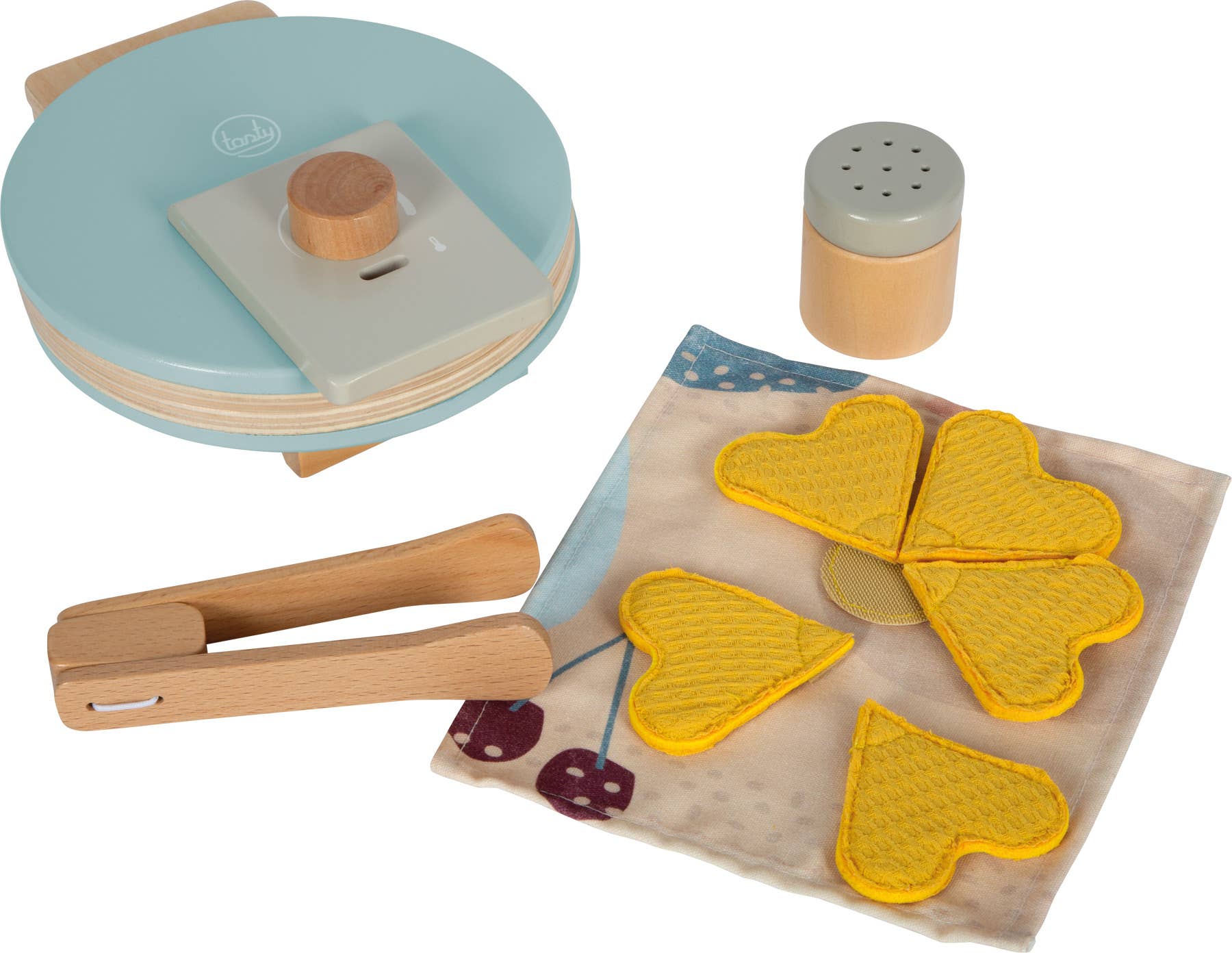 small foot Set piastra per waffle “tasty” | giocattoli da cucina | giocattoli in legno