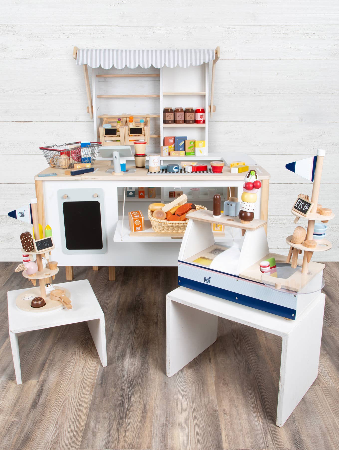 small foot Set di generi alimentari in cestino della spesa « fresh »
