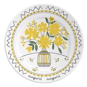 ilaria.i AUGURI AUGURI - Piatto con disegno floreale
