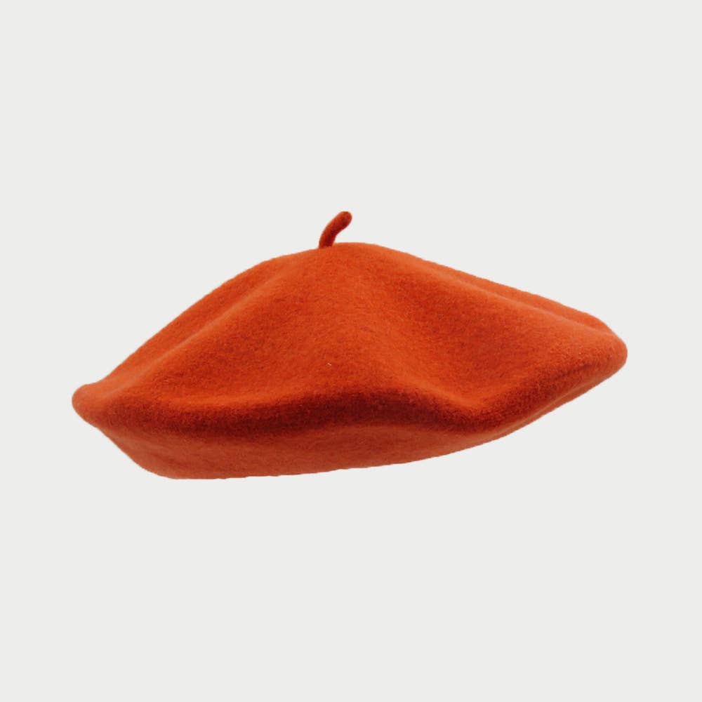 Le Beret Français Basco classico Rubicondo