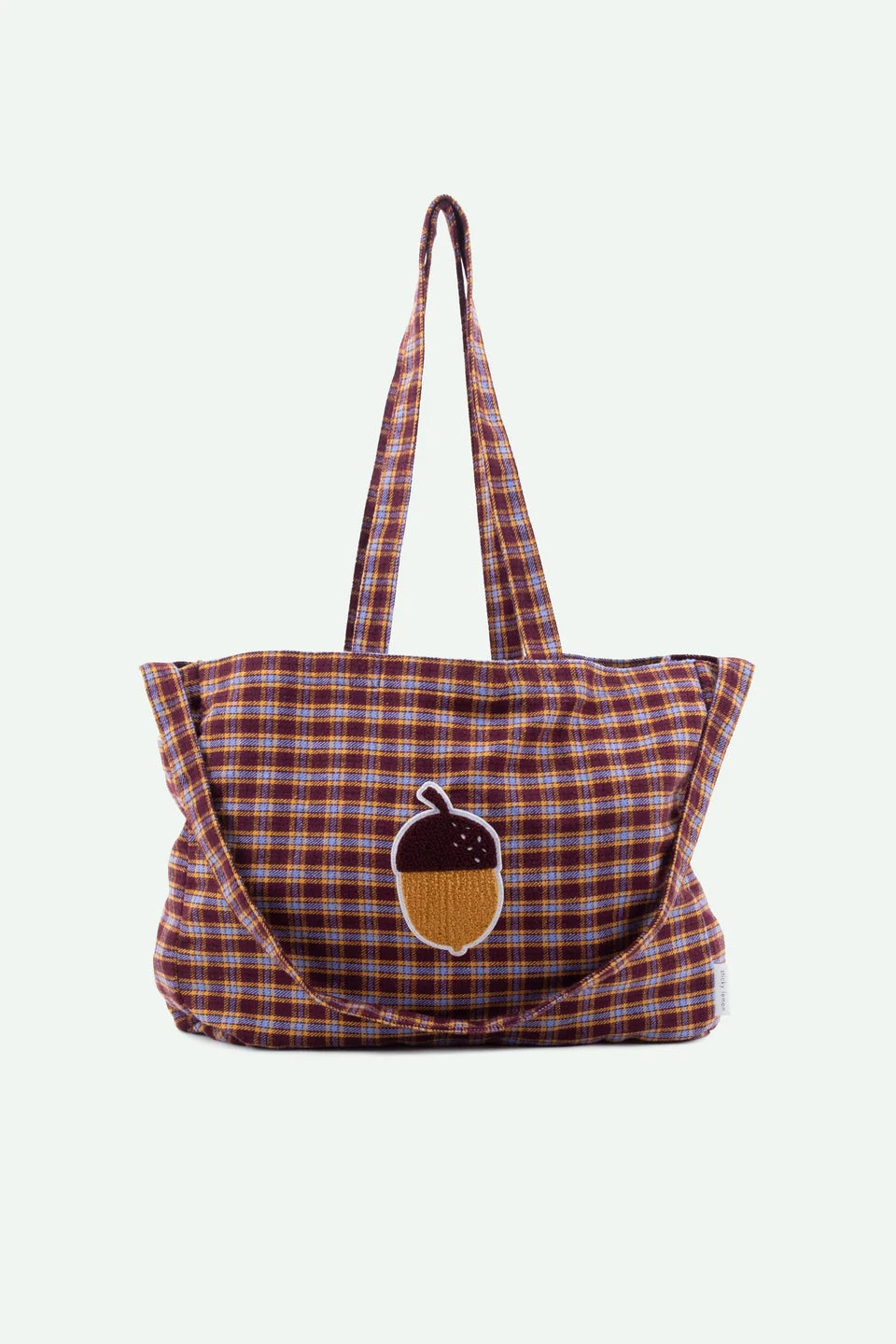Sticky lemon shopper | collezione avventura | tartan viola tempesta