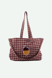 Sticky lemon shopper | collezione avventura | tartan viola tempesta
