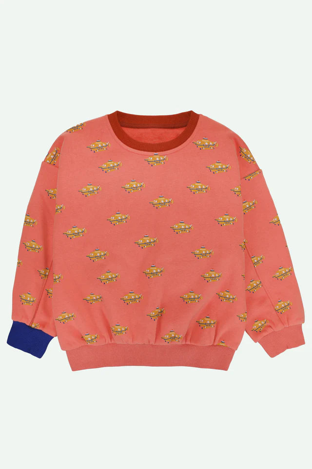 Sticky lemon - maglione | interamente a tema sottomarino | rosa corallo