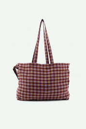 Sticky lemon shopper | collezione avventura | tartan viola tempesta