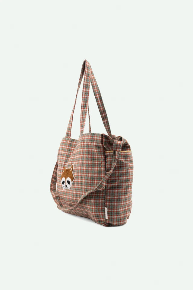 Sticky lemon shopper | collezione avventura | mappa tartan verde