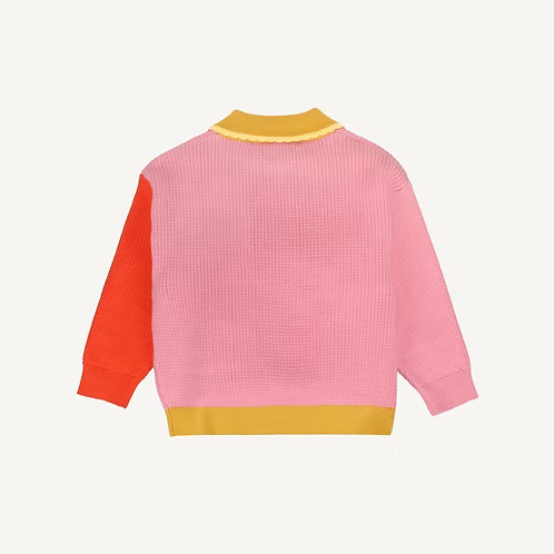 Sticky lemon - Cardigan lavorato a maglia • albero di limoni • rosa