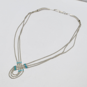 Iroquoise Collana in argento 925 e turchese