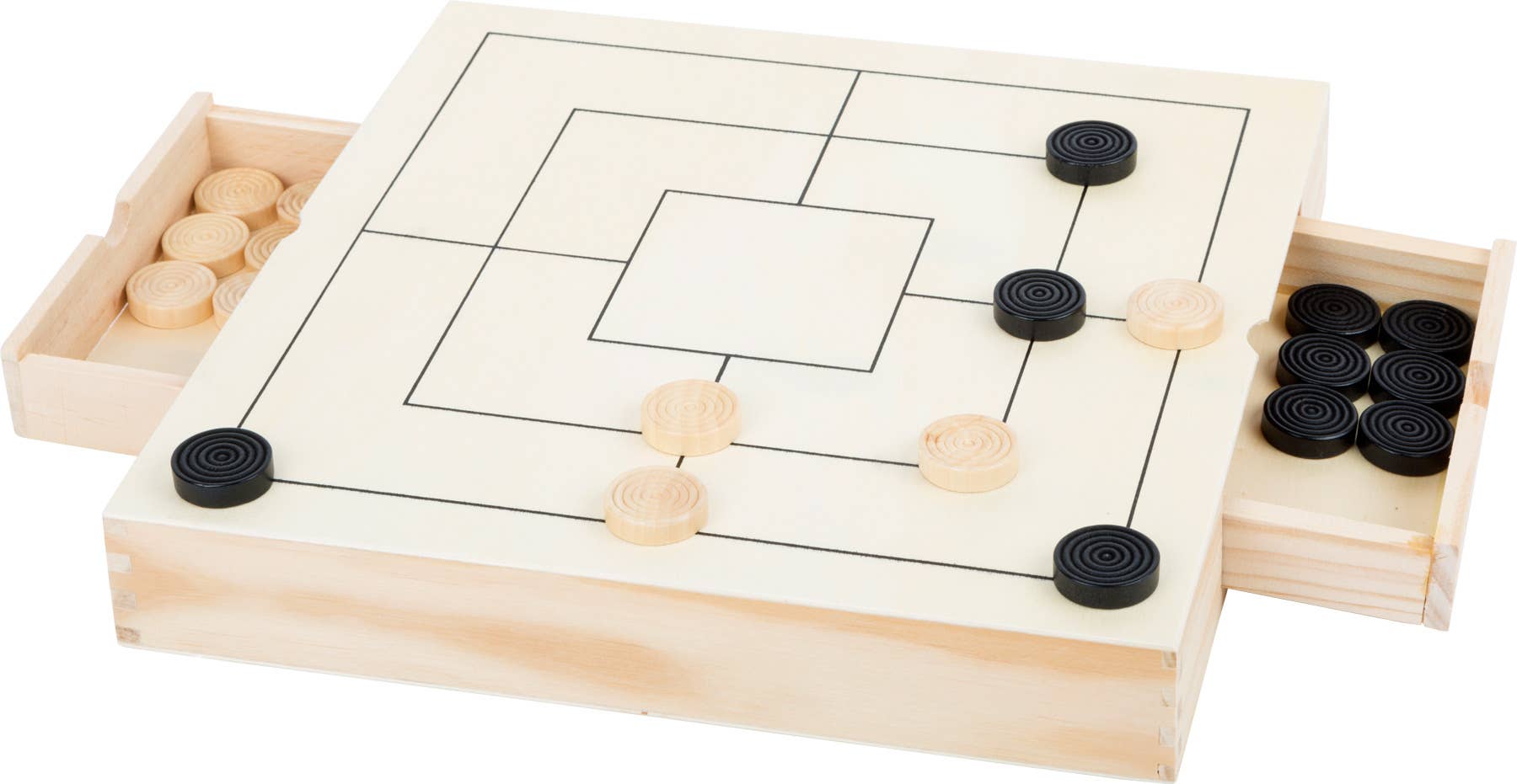 small foot Set da gioco con scacchi, dame e mulino