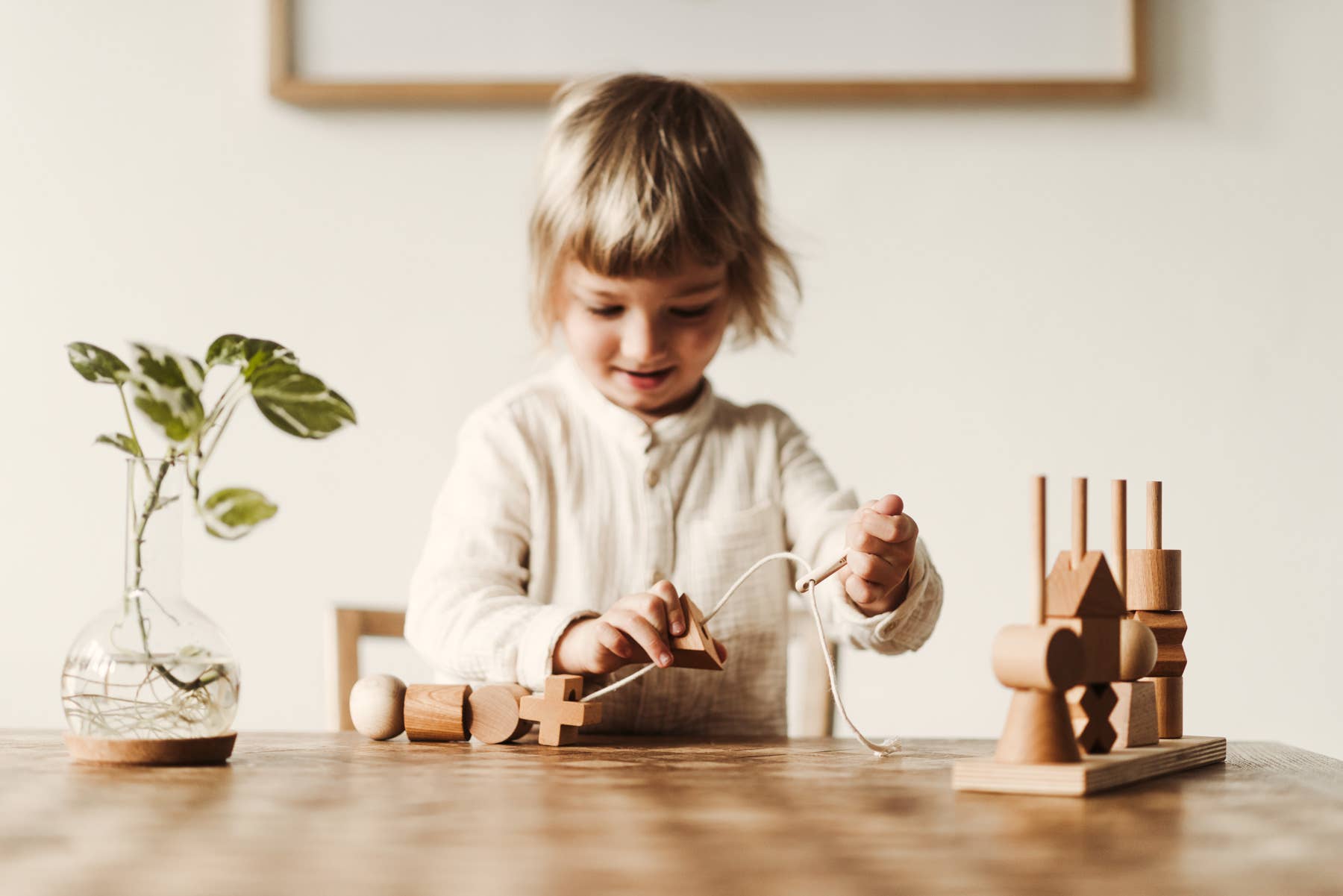 Wooden Story Sp. z o.o. Ago di legno XL - per infilare blocchi