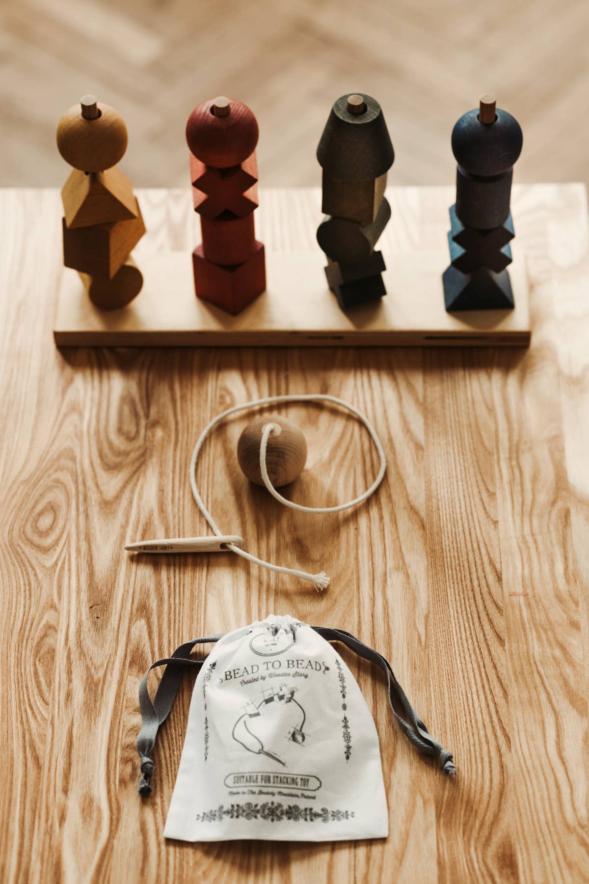 Wooden Story Sp. z o.o. Ago di legno XL - per infilare blocchi
