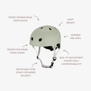 BANWOOD ECORIDE SET: PACCHETTO MONOPATTINO E CASCO - OLIVA