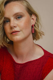 Van Schaaijk Studio Orecchini Julia - Ciliegia / Fioritura