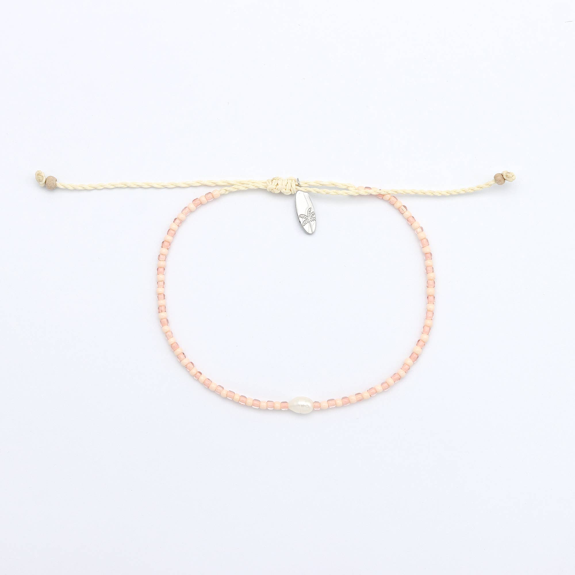Pineapple Island Braccialetto Delicato con Perline Mutiara: Rosa e Blu