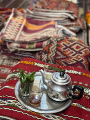 SOUK in the CITY Cuscini ZEMMOUR con nappe arancioni 45/45: Con ripieno
