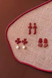 Van Schaaijk Studio Orecchini Rosa - Ciliegia