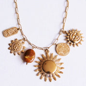 Bazou Collana con ciondolo 'Amante del sole'