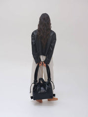 Ölend Backpacks Pelle vegana Ona: Rosso ciliegia