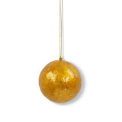 Kinta Palla di Natale con cappuccio, pois e dettagli dorati, 6 cm: Blu Sera