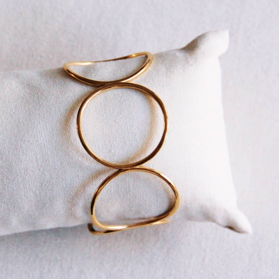 Bazou Bracciale rigido XL tondo - oro